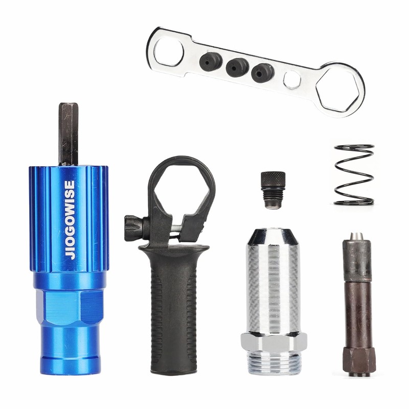JIOGOWISE Professional Rivet Gun Adapter Kit,Electric Power Drill Rivet Attachment,Easy