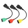 3pcs Connect Cable Ecu Scan Adaptors Connector Fits for Fiat