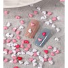 Generic 200pcs Pink Heart Resin Nail Art Charms