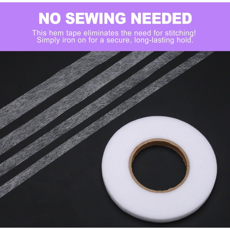 ZeriLion No-Sew Iron-On Hem Tape, 2cm x 70 Yards Strong