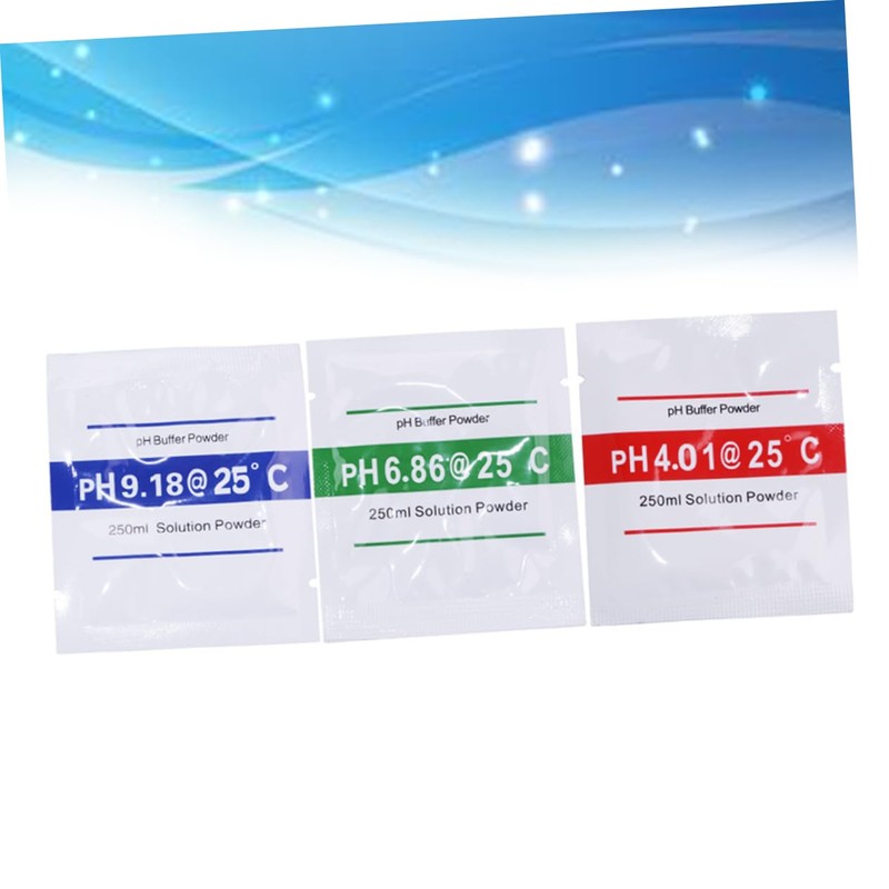 TEHAUX 2sets Ph Meter Buffer Powder Ph Calibration Ph Buffer