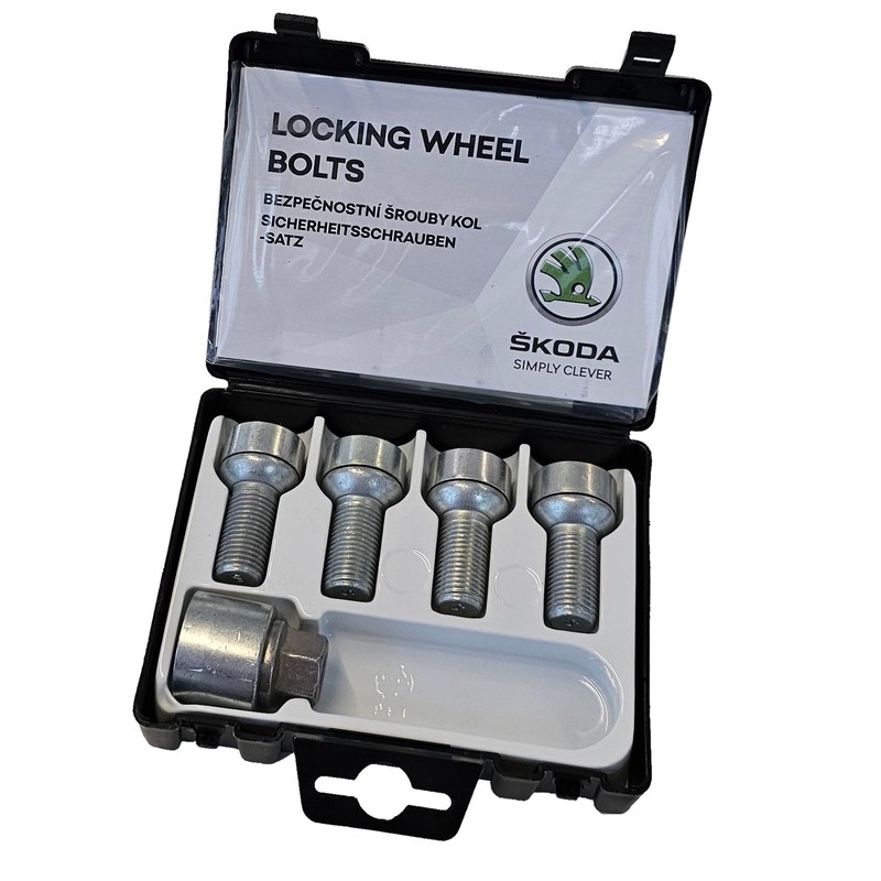 Skoda 000071597C Original Wheel Lock Wheel Bolts Set Rim Lock