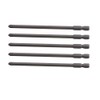 5-Piece Magnetic Long Hexagonal Cross Head Screwdriver Drill Set Compatible