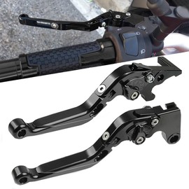 Z750 Motorcycle CNC Brake Lever and Clutch Lever Set Adjustable for Kawasaki Z750 Z 750 2007-2013 Z800 Z 800 E 2013-2017 - Black
