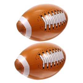 KONTONTY 2Pcs Inflatable Rugby Balls for Fun Sports Balls for Beach Pool Garden Play for Outdoor Activities and Family Gatherings