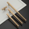Amerdeco 10 Pack Champagne Bronze Cabinet Pulls 5 Inch Hole