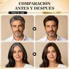 Hair Dye Shampoo 4 en 1 Fórmula Suave Ingredientes Naturales(Marrón