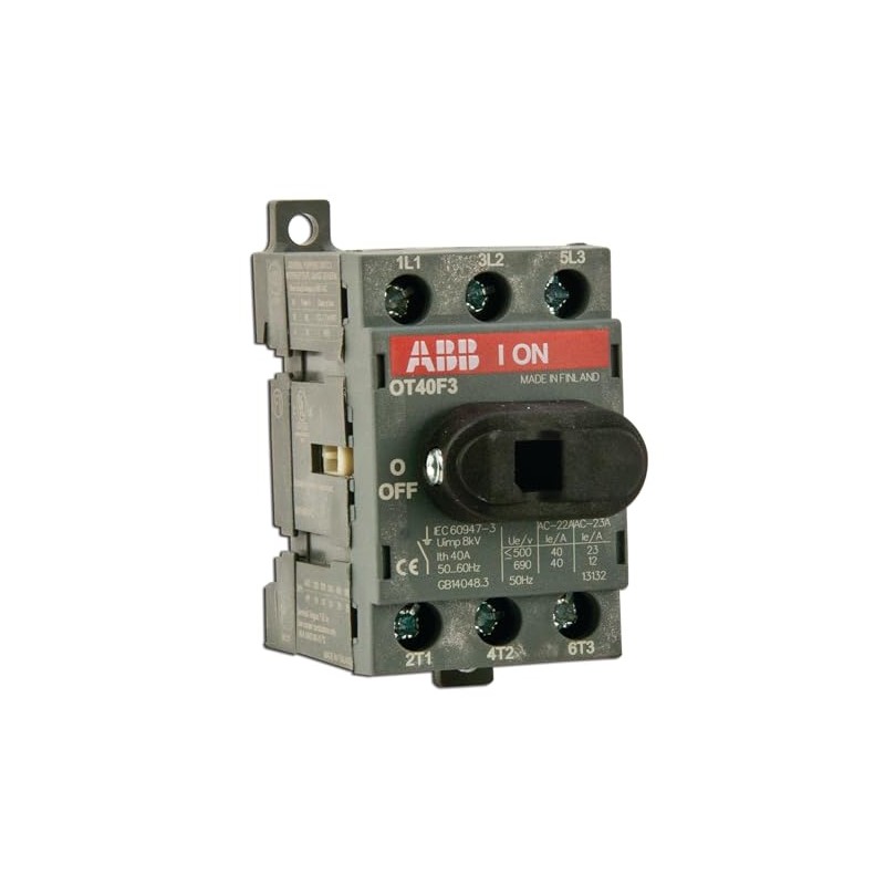 ABB OT25F3 Non-Fused Disconnect, 25 Amp, 3-Pole