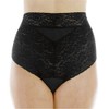 3-Pack Women's Black Lovely Lace Regular Absorbency Incontinence Panties 1X