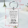 Jzxwan Coworker Appreciation Christmas Keychain Gifts for Women, Thank You