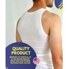 BROOKLYN VERTICAL Mens 6-Pack Tank Tops | Moisture-Wicking Ribbed Lightweight