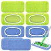 Awubsd 8 Reusable Microfibre Microfiber Floor Speed Mop Refill Wipes