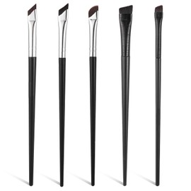 5 Pcs Eyeliner Brushes Fine Angled Precision Makeup Brushes Ultra Thin Slanted Flat Angle Eye Cosmetic Brush Concealer Brush Professional Beauty Cosmetic Tool for Precision Makeup Application