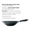 Ecolution Non-Stick Carbon Steel Wok with Soft Touch Riveted Handle,