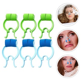 Healeved 6pcs Bleed Stopper Nasal Clip for Nose Bleeds Fixing Nose Pinchers Portable Home Nosebleed Stop Clips Breath Accessories