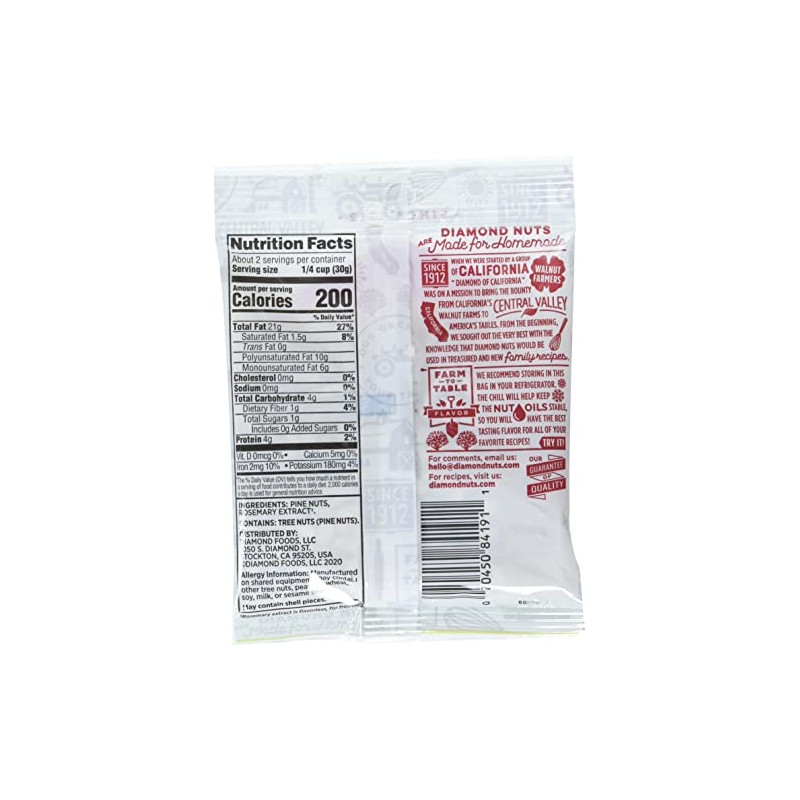 Diamond of California Pine Nuts, 2.25 oz (12 Pack)