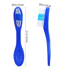 iplusmile 10Pcs Mini Handle Toothbrush Thumbprint, Portable Short Handle Soft Bristles Toothbrush for Travel Teeth Cleaning (9CM)