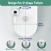 SADALAK Soft Close Quick Release Toilet Seat Elongated- Heavy Duty