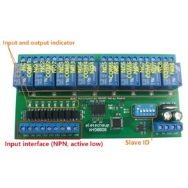 Relay Board Rail Box Relay Solid State Relay 8 Inputs 8 Output PLC Expansion Module Industrial Supplies DIN35 24V N4D8B08-R