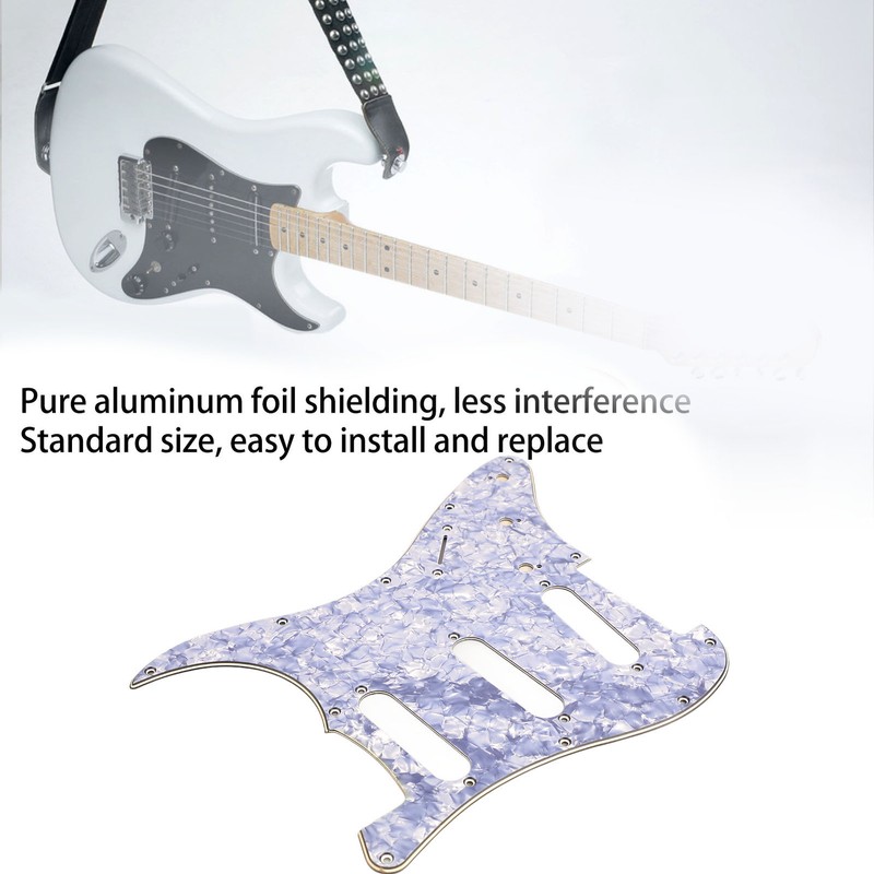 Guitar Pickguard Replacement Aluminum Foil Shielding PVC Scratch Protection Guitar