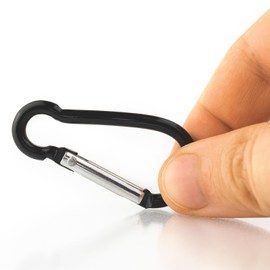 Set of 4 Lightweight Aluminium Carabiner Hooks - Colourful and Durable - Perfect for Camping, Backpacks, Leashes, Fishing, Keychain - Size 5/6/7/8 cm (Not for Climbing)