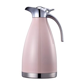 Bonnoces 68 Oz Stainless Steel Thermal Carafe - Double Walled Vacuum Insulated Thermos/Carafe with Lid - Coffee/Tea Carafe Heat & Cold Retention - 2 Liter Pink