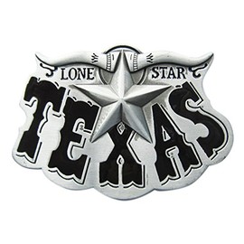 Urban Backwoods Texas Longhorn III Belt Buckle for Interchangeable Belt Buckle, black