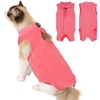 Avont Cat Recovery Suit–Soft Post-Surgery Onesie, Breathable Cone-of-Shame Alternative for