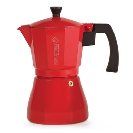 Holstein Housewares H-08081 6-Cup Aluminum Espresso Maker, Red