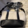 J.CREW J Crew Tote Bag Mini Montauk Sherpa Leather White