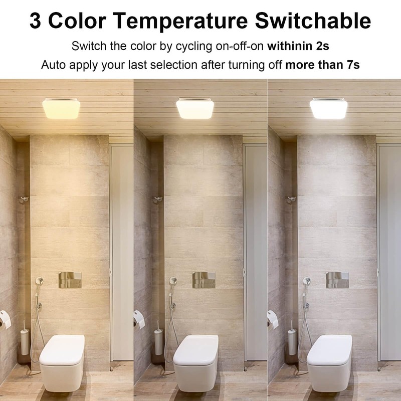 JOEAONZ Bathroom Exhaust Fan with Light 110 CFM Quiet with