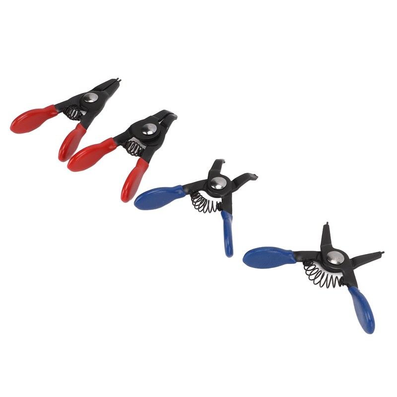 4pcs Mini Snap Ring Plier Set Universal Metal Spring Loaded