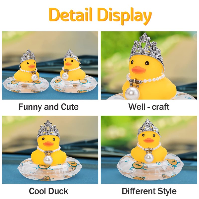wonuu Car Duck Rubber Duck Car Ornaments Duck Car Dashboard