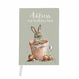 Wrendale Designs by Hannah Dale - The Flower Pot Illustrated Birthday and Address Book 168 x 118 mm