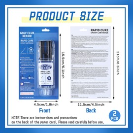 Swiffen 4 Packs Rapid Cure Golf Epoxy Set 10 Min Golf Club Repair Shaft Epoxy for Shafts Heads Drivers Putters Irons