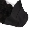 Hat Wig Women Detachable Middle Length Black Brown Curly Wavy