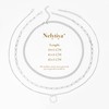 Nelytiya 3Pcs Silver Necklaces For Women Layered Stackable Pendant Necklace