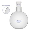 Labasics Single Neck Flat Bottom Boiling Flask, Borosilicate Glass Flat
