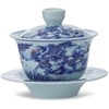 JWCBDY Ceramic Gai Wan Set, Gaiwan Tea Cup With Lid