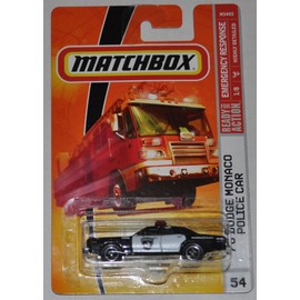 1978 Dodge Monaco Police Car (#54) (1/8 Emergency Response) - Matchbox - Diecast Car
