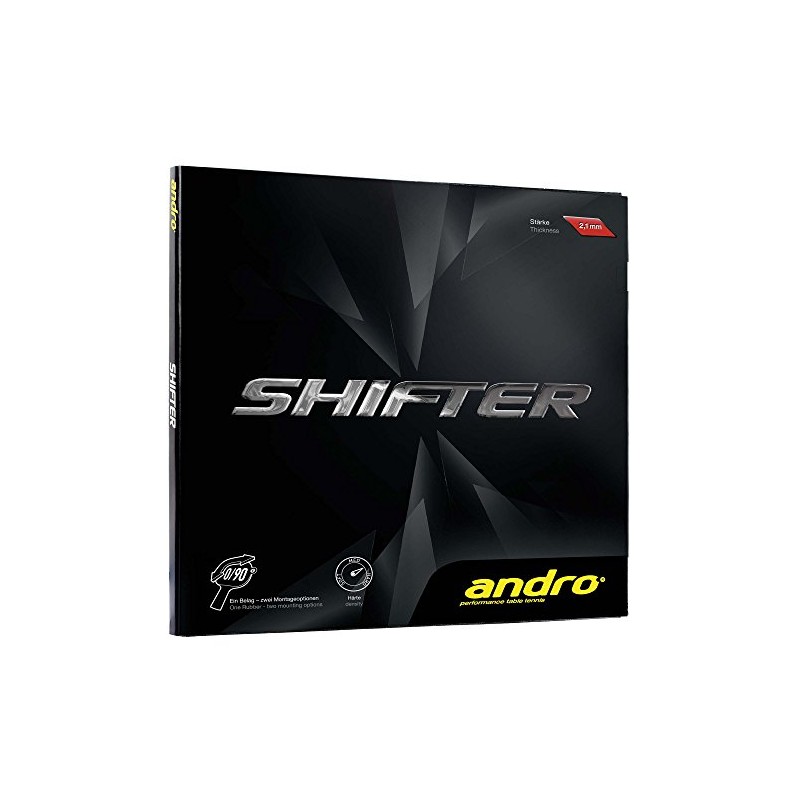 andro Rubber Shifter, options 1,9 mm, black