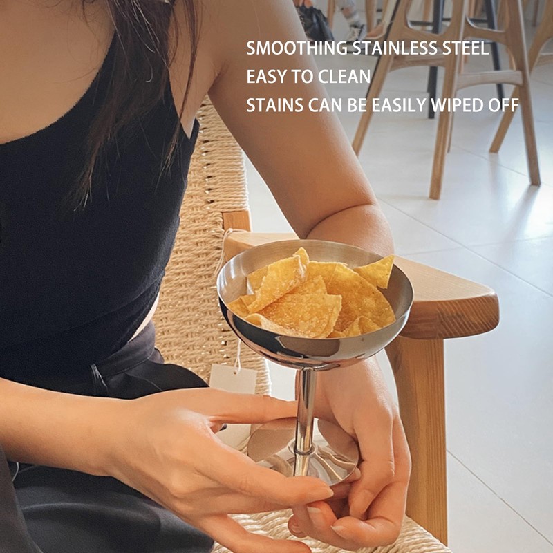 Luqeeg Stainless Steel Ice Cream Goblet, Retro Style, & Dishwasher