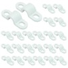 Moicstiy 24 Sets Wire Shelf Loop Clips, White Shelf Clips