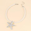 YUEXNKO Boho Starfish Necklace, Charm Necklace for Women, Shell Necklace,