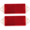 BUGUUYO Safety 2pcs Rectangular Reflective Warning Reflectors Vis for Driveway