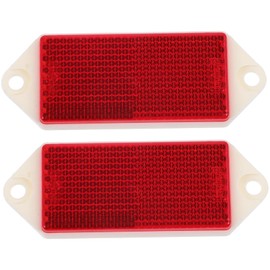 BUGUUYO Safety 2pcs Rectangular Reflective Warning Reflectors Vis for Driveway Entrance Mailbox
