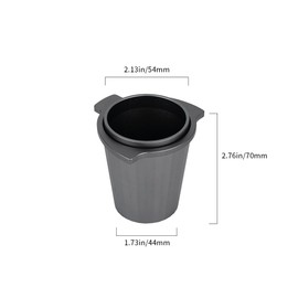 watchget 54mm Dosing Cup Espresso Coffee Dosing Cup Fits 54mm Breville Portafilters Aluminum Espresso Coffee Accessory Matte Silver B