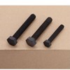M12-1.75 x 50mm (6 pcs) Black Hexagon Head Bolt, Grade