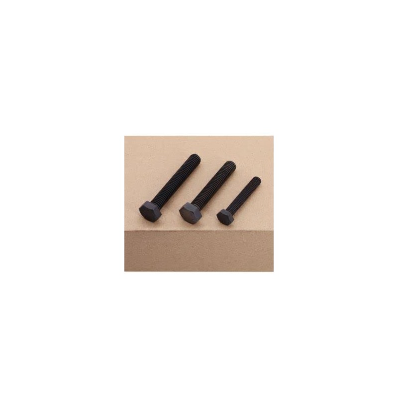 M12-1.75 x 50mm (6 pcs) Black Hexagon Head Bolt, Grade