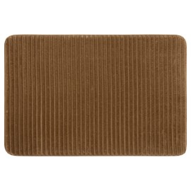 Mohawk Home 20" x 30" Augusta Bath Mat Taupe Brown Machine Washable Non Slip Bathroom Rug